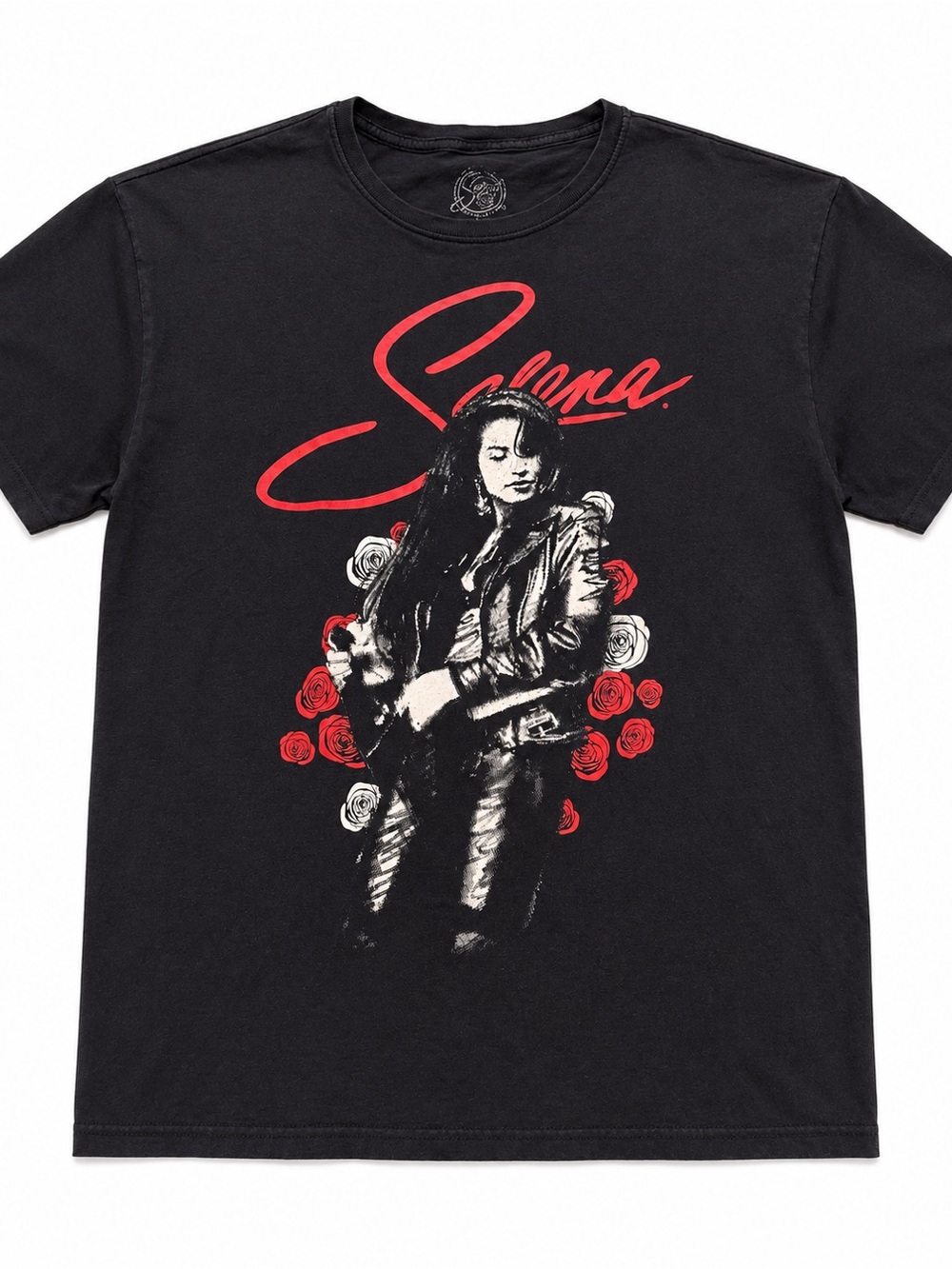 Selena La Reina Roses Graphic T Shirt Mens XL Black Tribute Concert